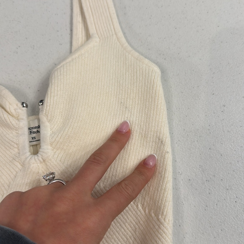 Abercrombie Cream Knit Bodysuit - Picture 4 of 7
